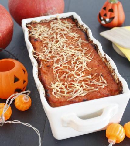 Parmentier Halloween: potiron et bacon