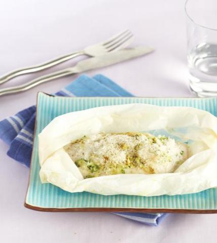 Curry de poulet en papillote