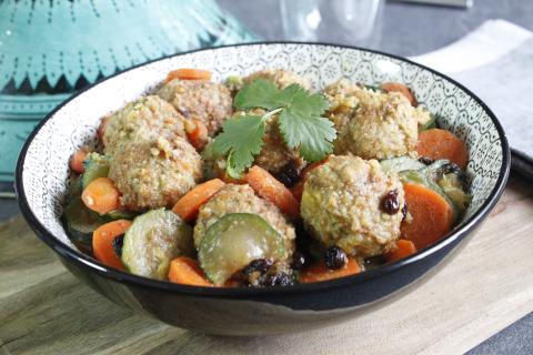 Tajine de légumes aux falafels