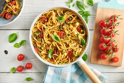 One pot pasta aux tomates cerises