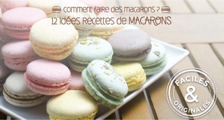 Macarons au blanc d'oeuf déshydraté : très rapide et plus facile