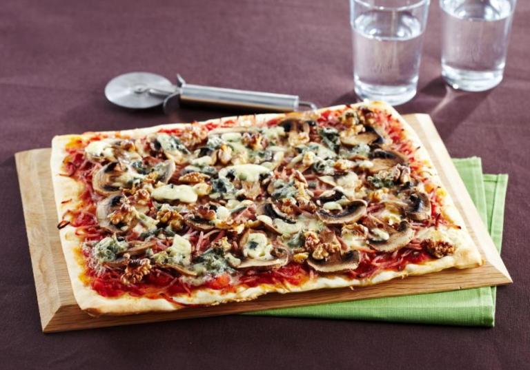 Pizza champignons gorgonzola