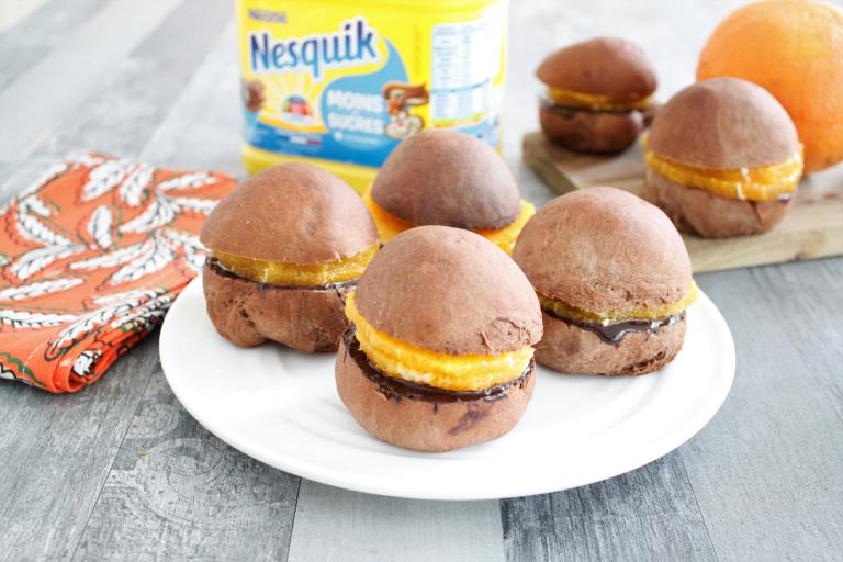 Mini burgers sucrés orange Nesquik