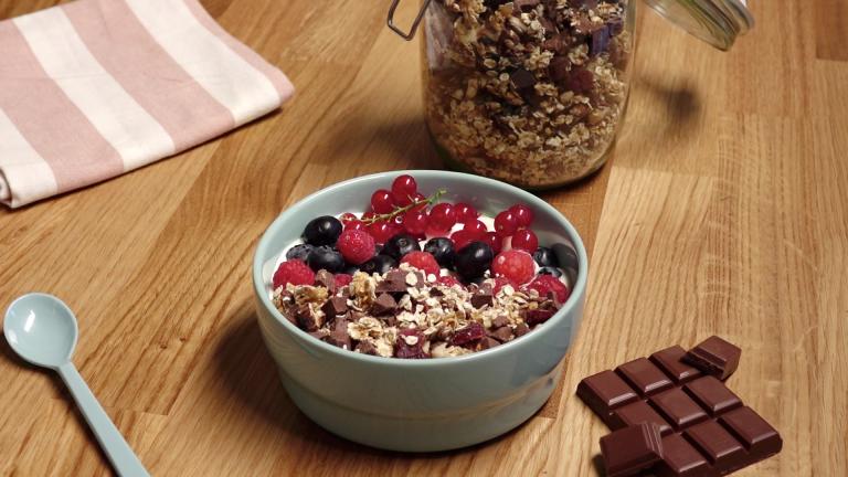 Muesli maison au chocolat au lait