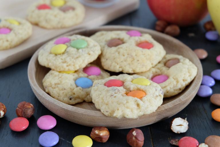 Cookies noisettes et Smarties