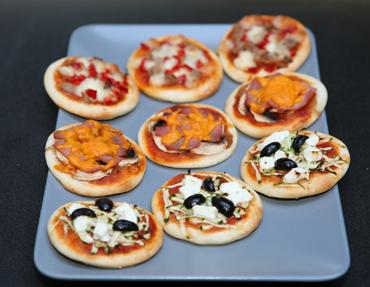 Mini pizzas à votre guise