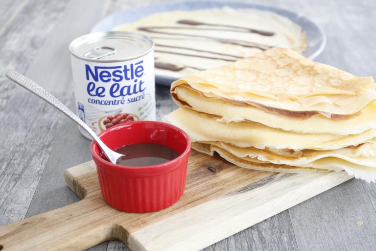 Crêpes sauce au cacao