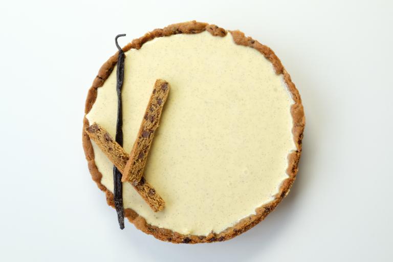 Tarte Cookies, crémeux vanille