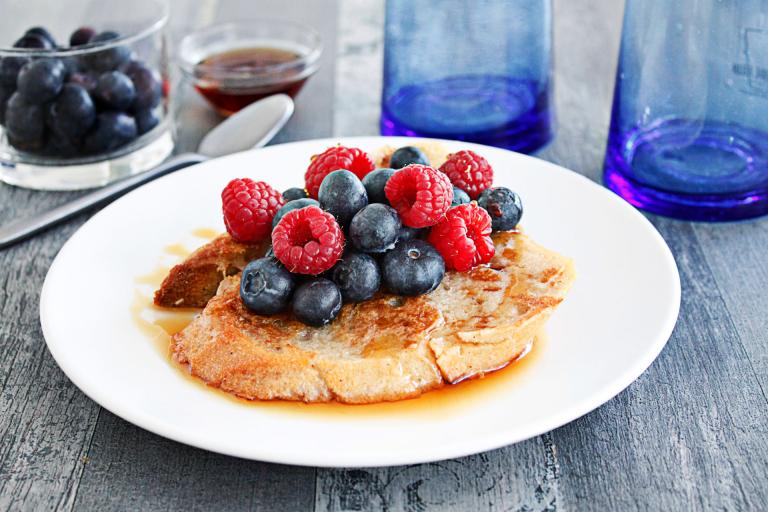 Pain perdu aux fruits rouges