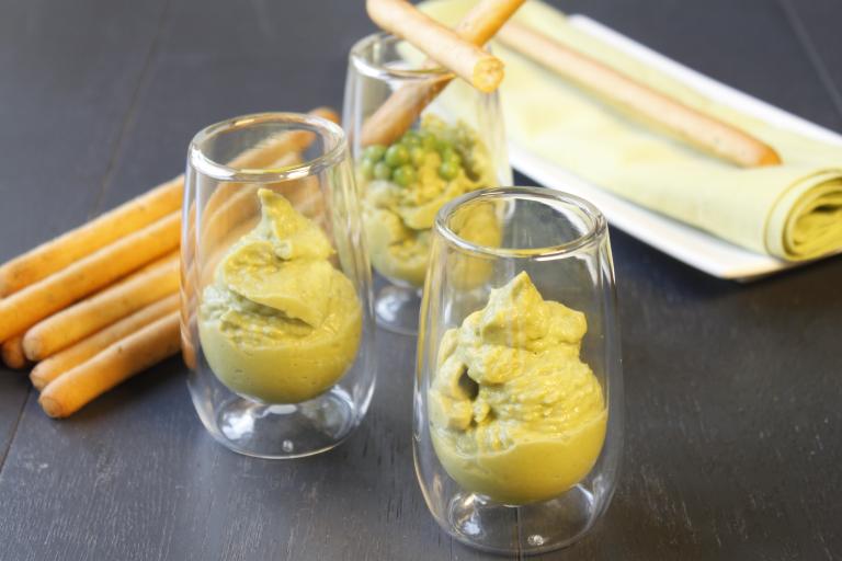 Houmous de petits pois