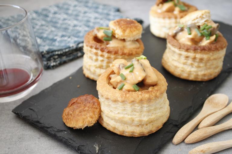 Bouchées au poulet et champignons