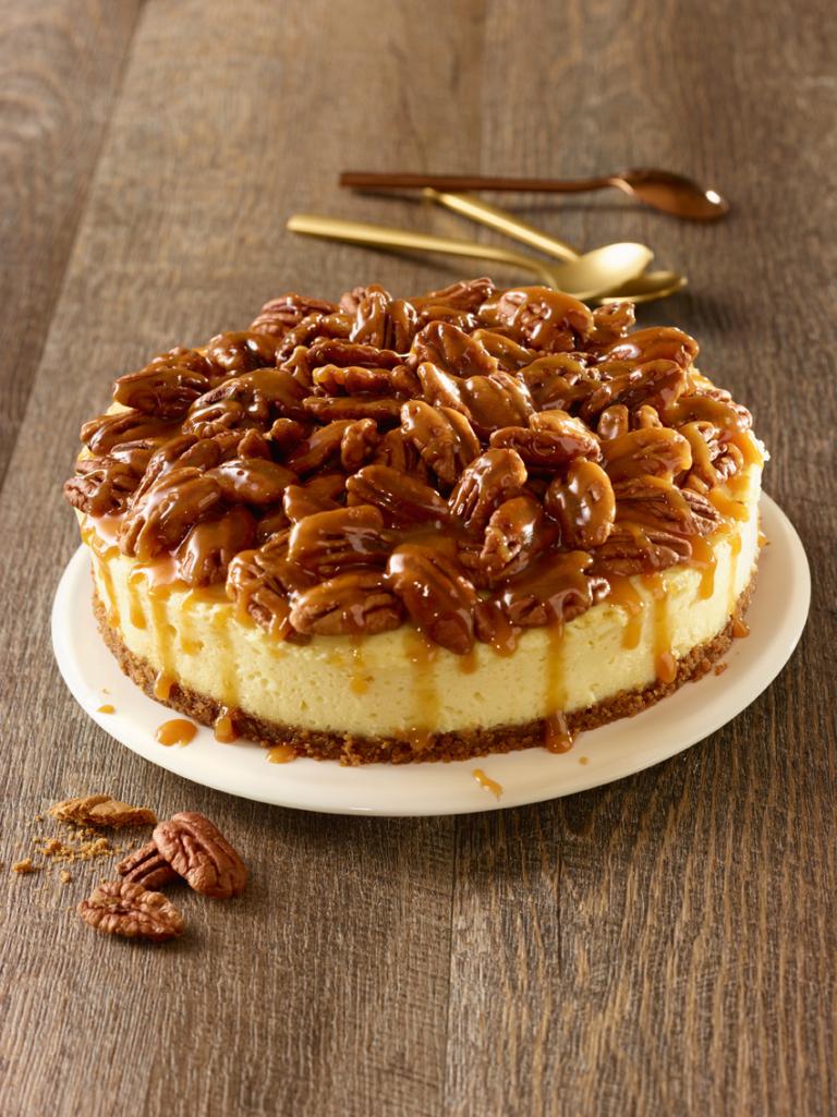 Cheesecake lait concentré noix de pecan caramel