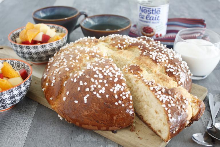 Brioche moelleuse au lait concentré