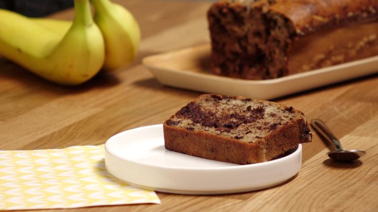 Banana cake aux pépites de chocolat corsé