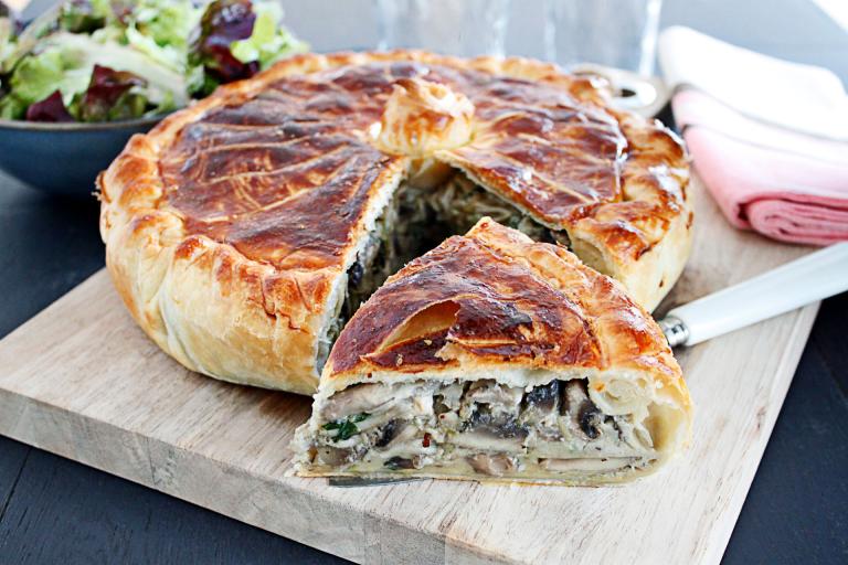 Tourte aux champignons