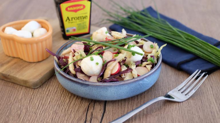 Salade de choux et mozzarella