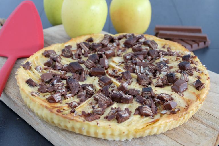 Clafoutis pommes Kitkat