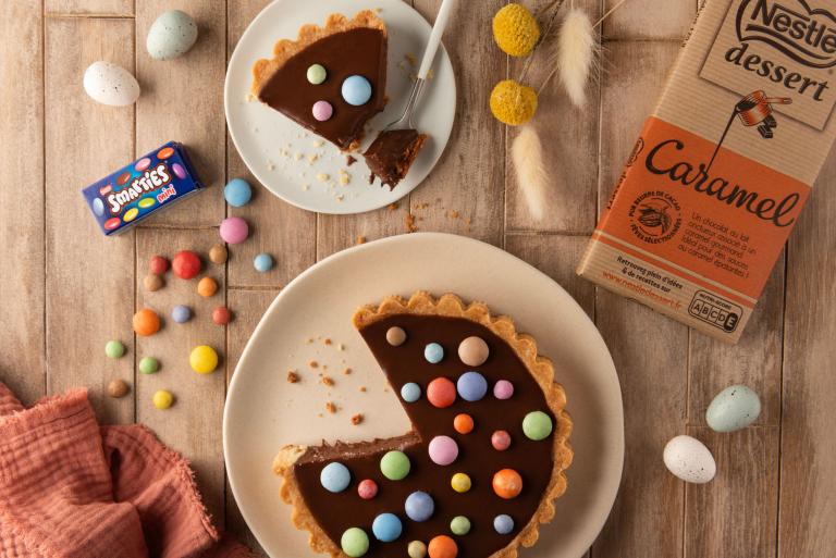 Tarte de Pâques au chocolat caramel