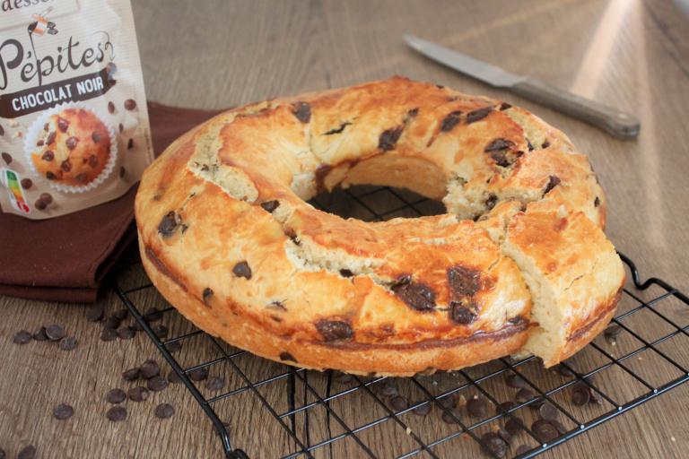 Gateau à l'huile d'olive et pépites de chocolat