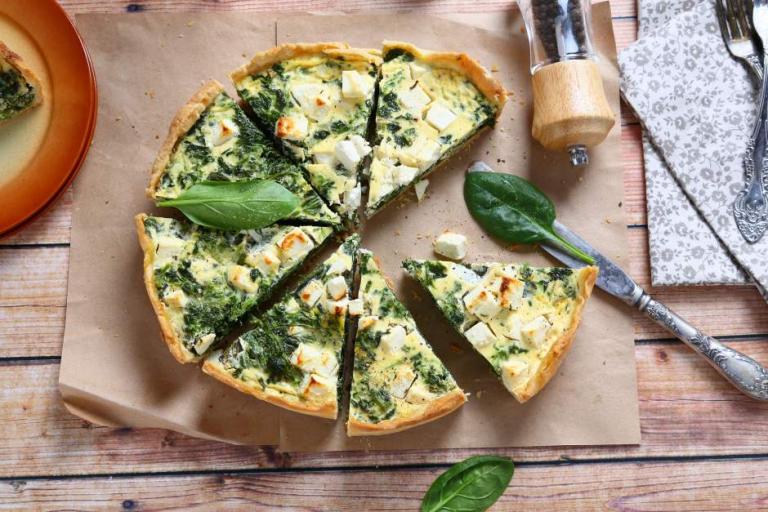 Quiche aux épinards et feta