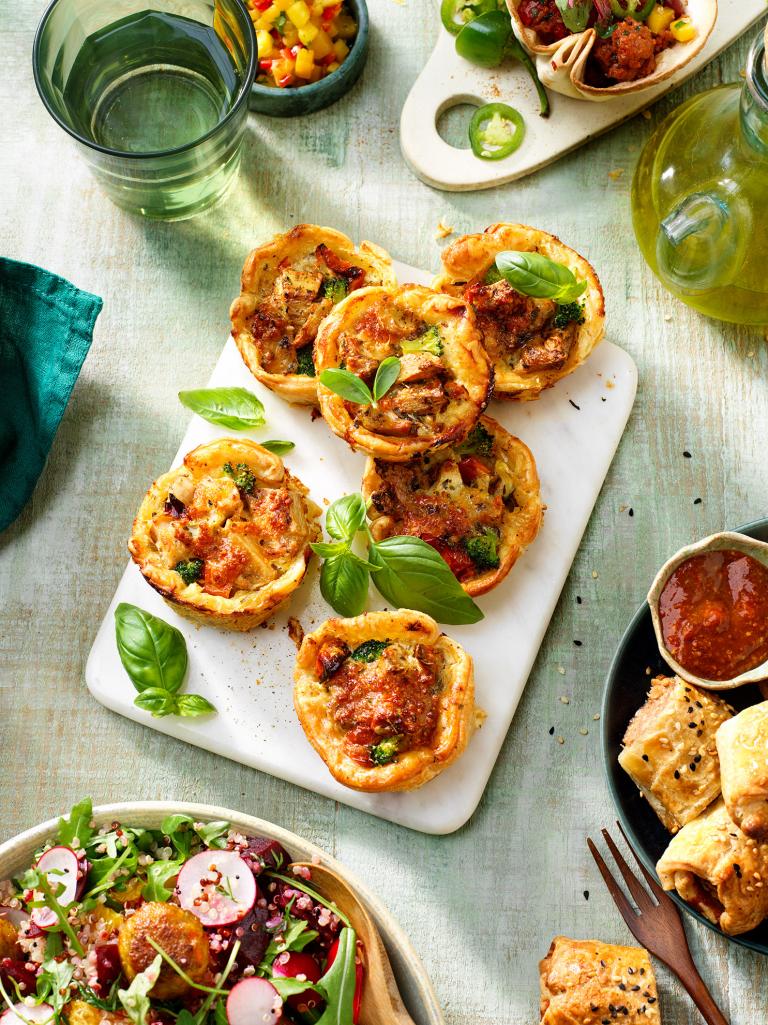 Mini Quiches with Marinated Pieces