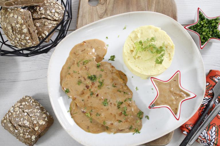 Escalopes de veau à la moutarde à l'ancienne