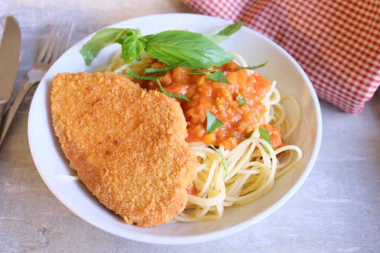 Escalope de soja à la napolitaine