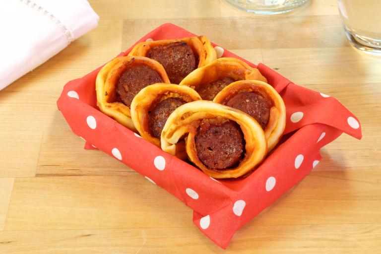 Pizza rolls au chorizo