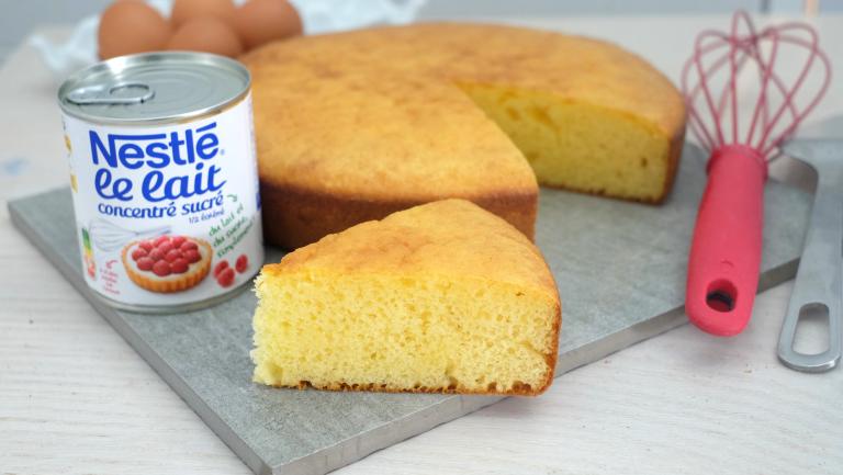 Gateau moelleux au lait concentré