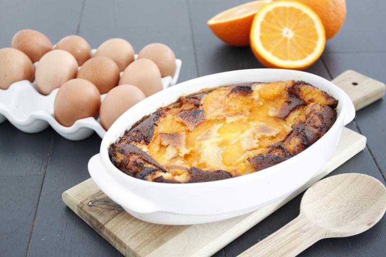 Clafoutis orange chocolat