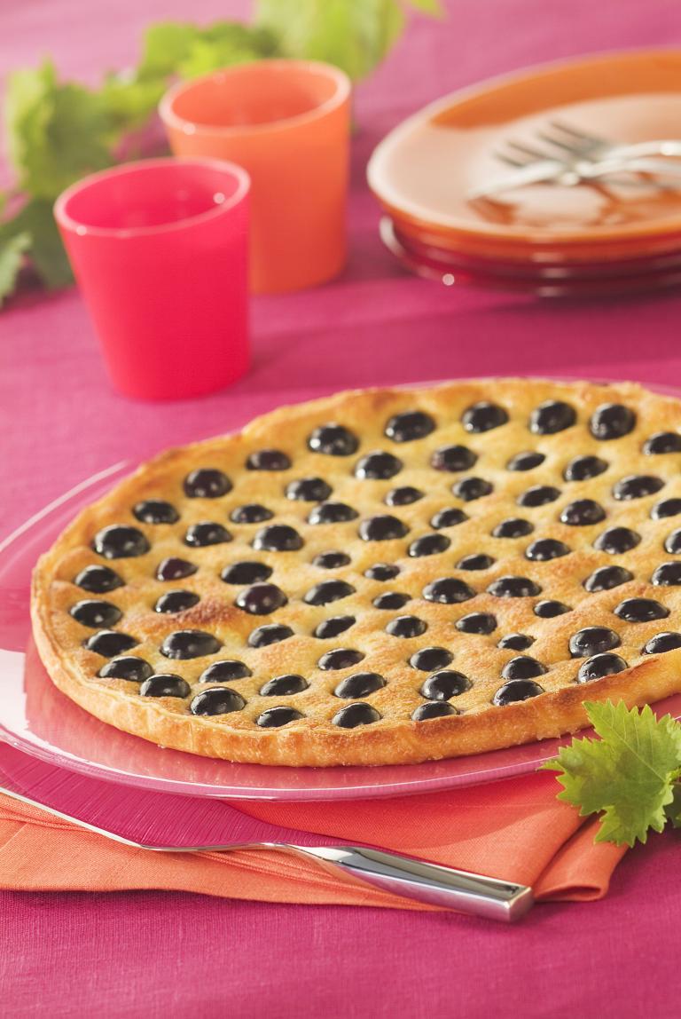 Tarte au raisin et noix de coco