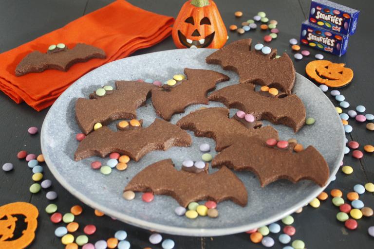 Chauve souris choco Smarties d'halloween