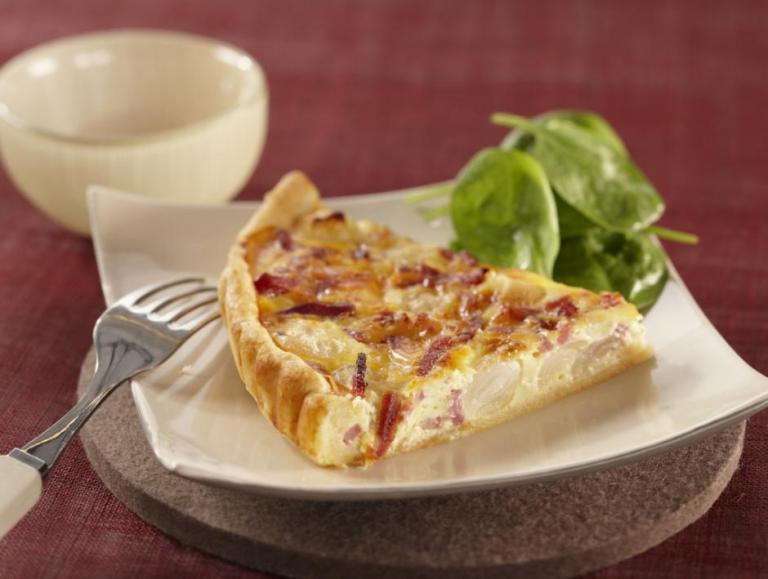 Quiche lorraine aux oignons