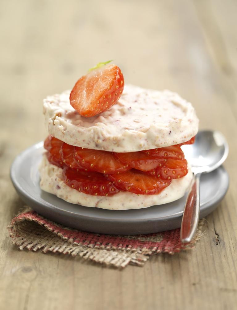 Palets croquants au chocolat blanc et fraises