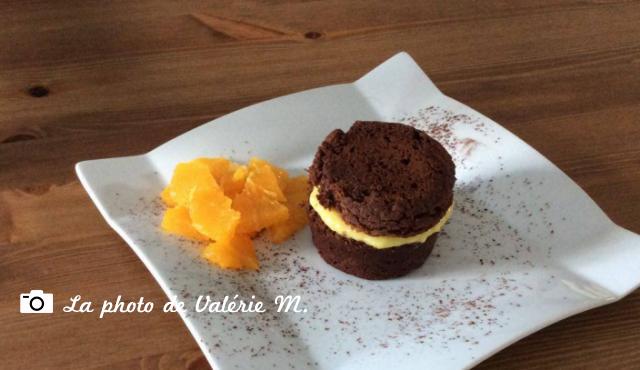 Moelleux au chocolat crème pâtissière à l'orange (exclusivité janvier 2012)