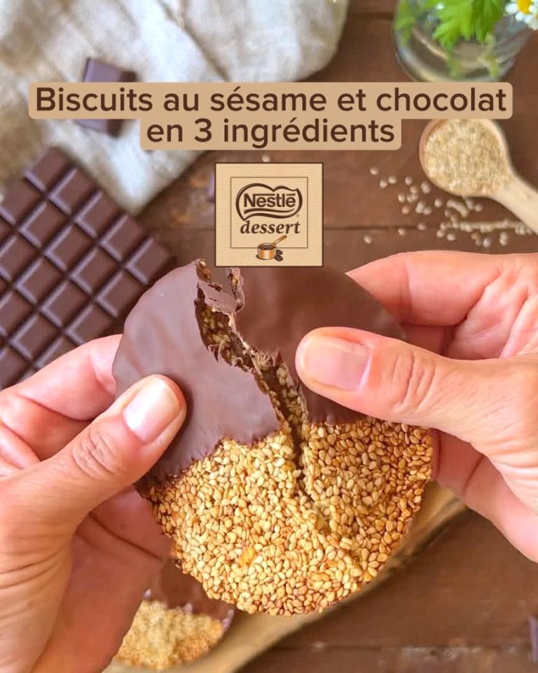 Biscuits au chocolat en 3 ingrédients