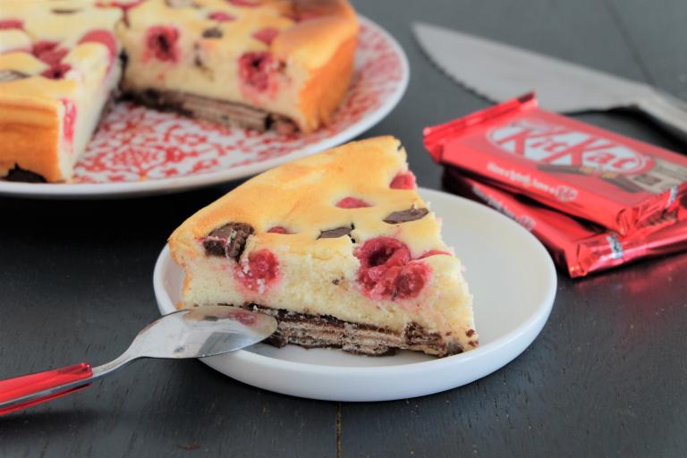 Cheesecake framboises Kitkat