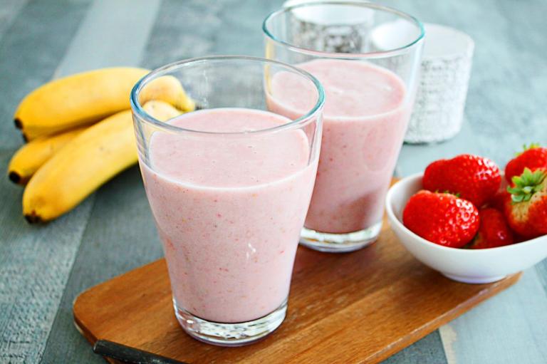 Smoothie fraise banane