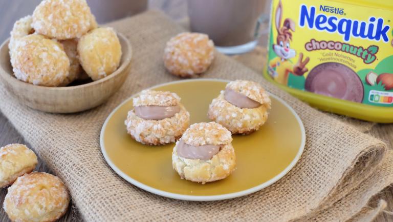 Chouquettes et chantilly choco nutty