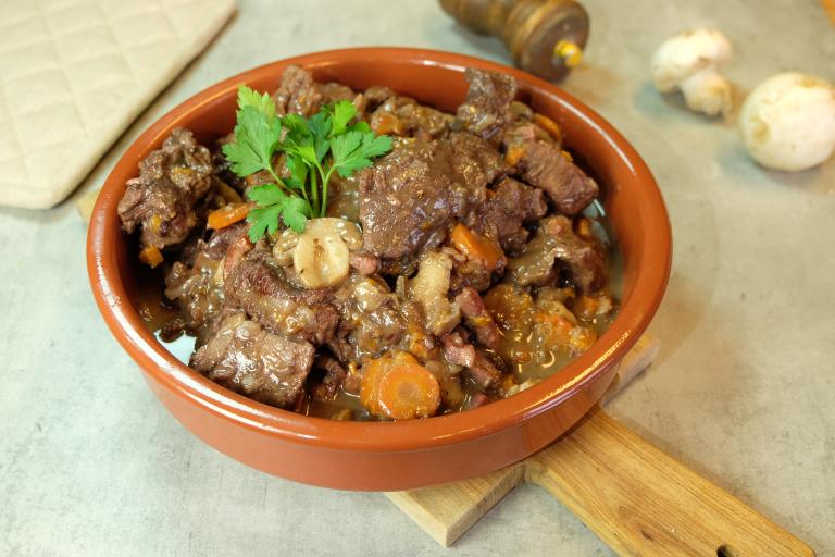 Boeuf Bourguignon sans vaisselle