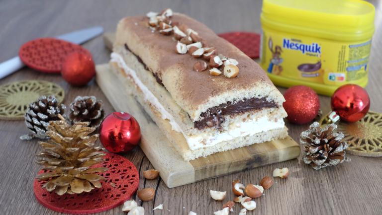 Buche de Noel Nesquik façon tiramisu