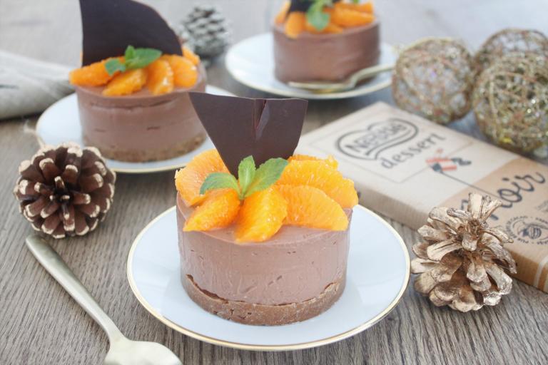 Cheesecake de Noel speculoos chocolat clementines