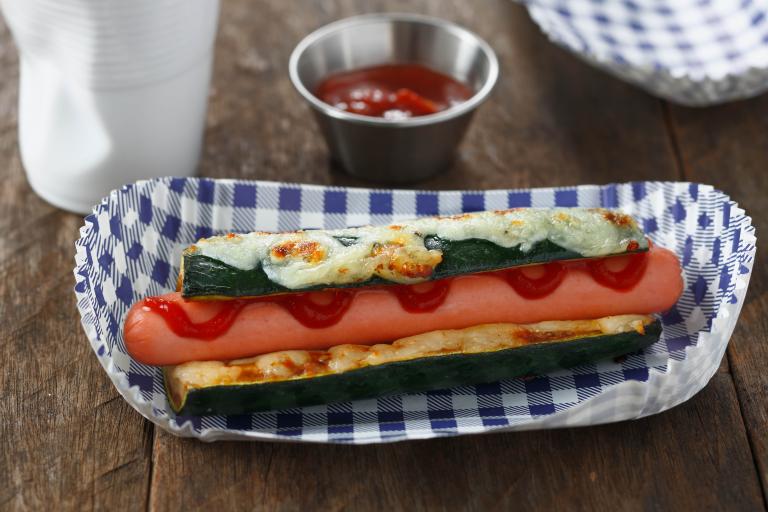 Hot Dog Knacki courgette