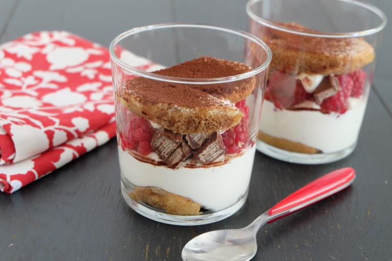 Tiramisu framboises Kitkat