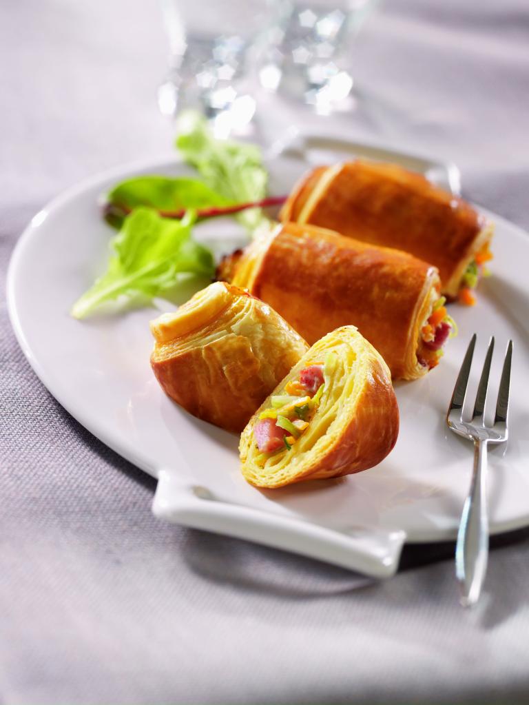 Rouleaux de légumes aux lardons