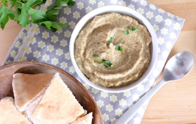 Baba ghanoush, caviar d'aubergines libanais au sésame