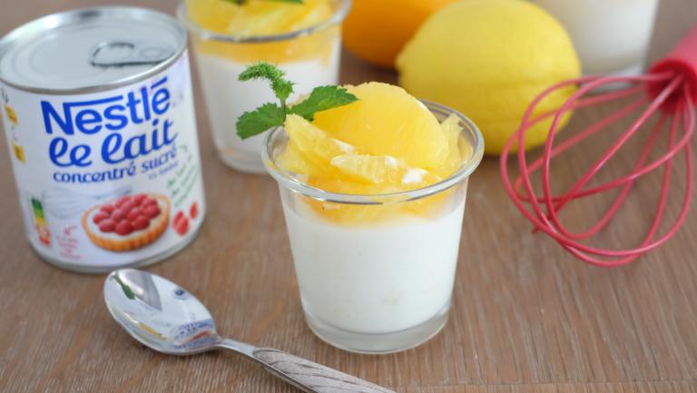 Crème au citron et orange