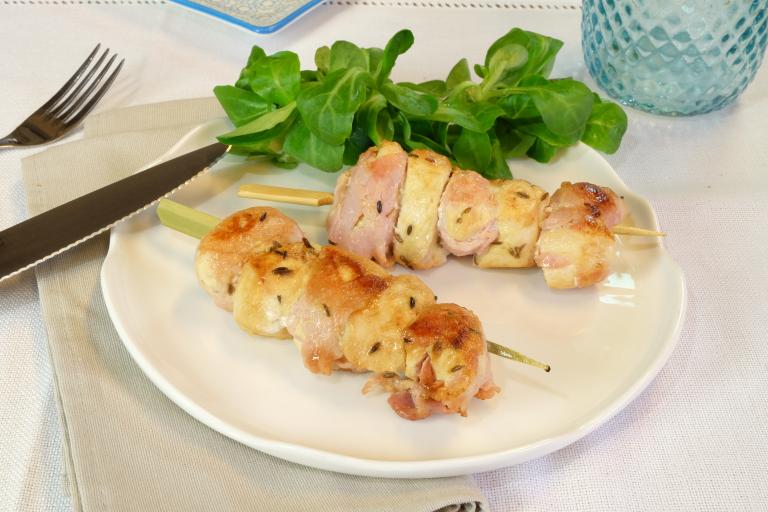 Brochettes de poulet fumé à la Provençale