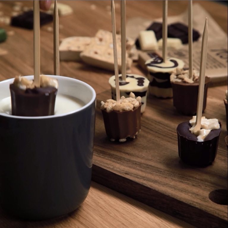 Sucettes chocolat chaud (au lait), Tout Gourmand