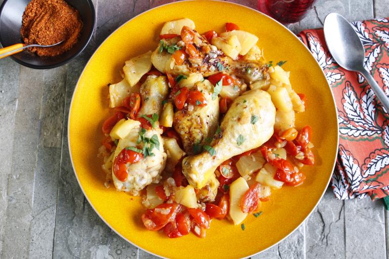 Pilons de poulet à l'ananas à l'Actifry